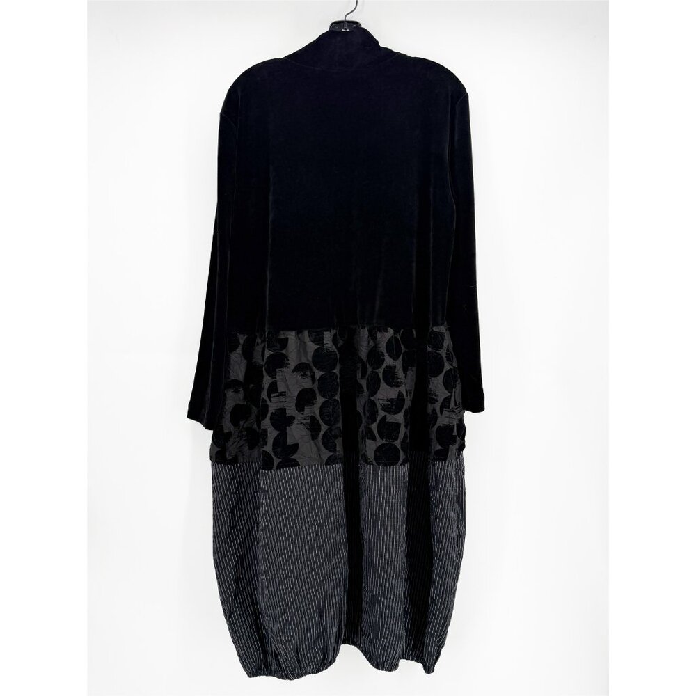 ALEMBIKA Vanta Cocoon Dress, Mix Black sz 2 - Picture 3 of 11